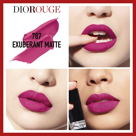 dior lipstick 787|Dior Exuberant Matte (787) Rouge Dior Lip Color Product Info.